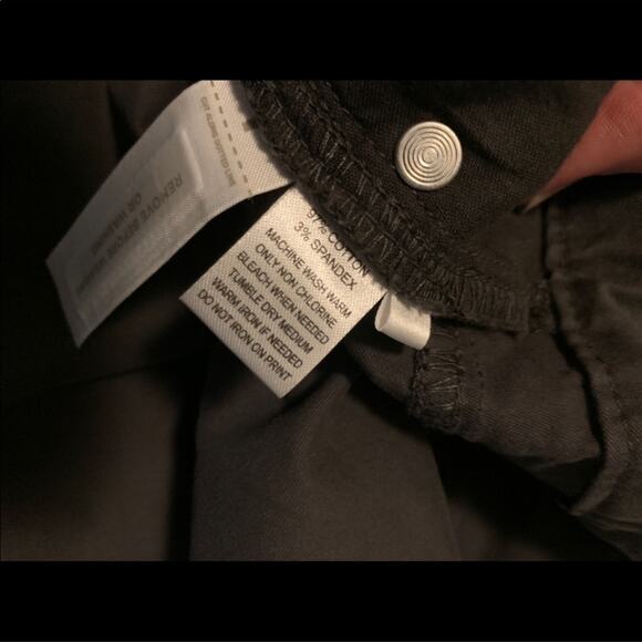 Loft Wide Leg 5 Pkt Dark Gray Pant Size 8 - Picture 4 of 8
